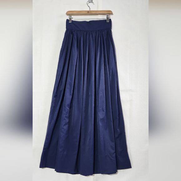 Eva.mendes NY COMPANY Elegant Navy Blue Maxi Skirt. size: 0 - Picture 1 of 7